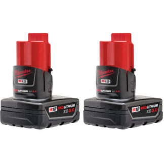 Milwaukee 48-11-2412 M12 REDLITHIUM XC Battery Two Pack