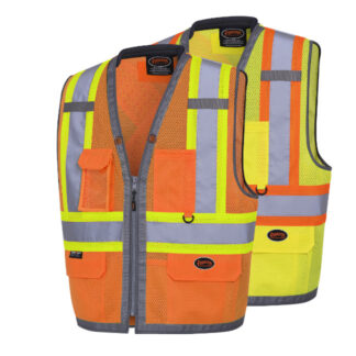 Pioneer "THE ROCK" Hi-Viz Mesh Surveyor's Vest