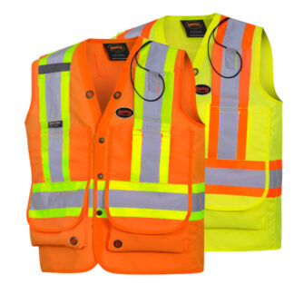 Pioneer Hi-Viz Coated Polyester Surveyor's Safety Vest